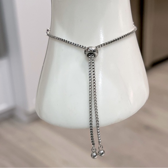 Thai Black Spinel Black Diamond Silver BOLO Bracelet - Picture 9 of 9